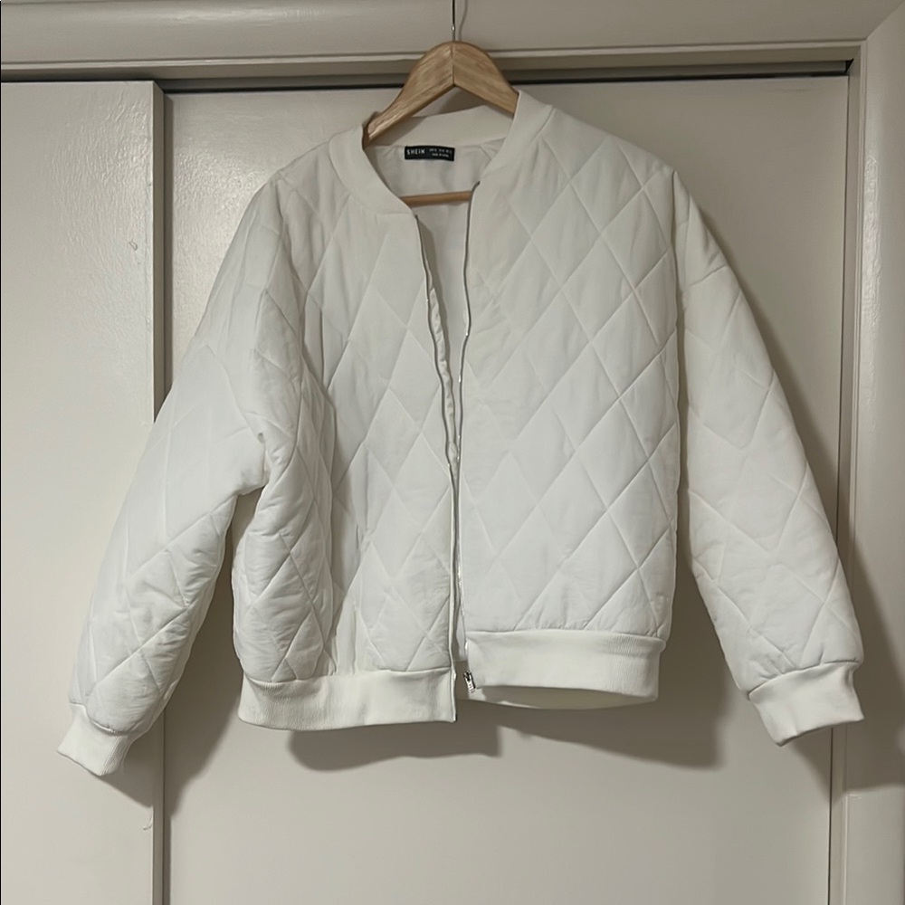 White Quilted Jacket